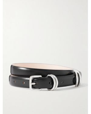 DEHANCHE Constance Leather Waist Belt - Black
