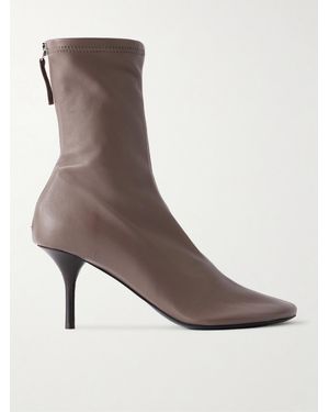 Acne Studios 75 Leather Ankle Boots - Brown