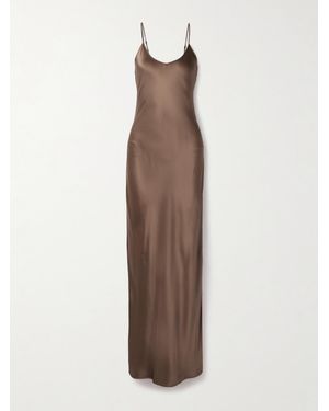 Nili Lotan Cami Silk-Satin Gown - Natural