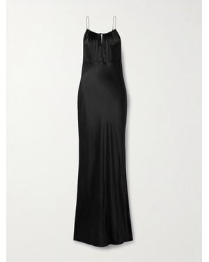 Nili Lotan Ardelle Robe Aus Seiden-Charmeuse - Schwarz