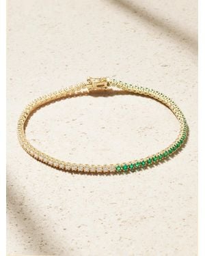 Anita Ko Hepburn 18-Karat, Diamond And Emerald Bracelet - Natural