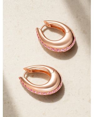 ANANYA Chakra Icon 18-Karat Rose Sapphire Earrings - Natural