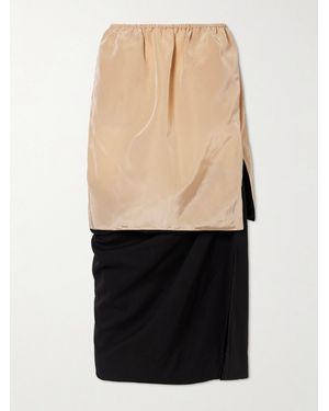 Calvin Klein Tyler Wool Midi Skirt - Black