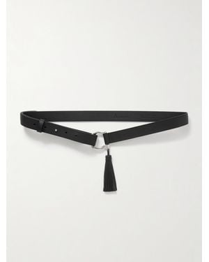 Anderson's Tasselled Leather Belt - Black