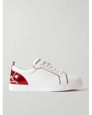 Christian Louboutin Fun Vieira Sneakers Aus Leder Mit Print - Weiß