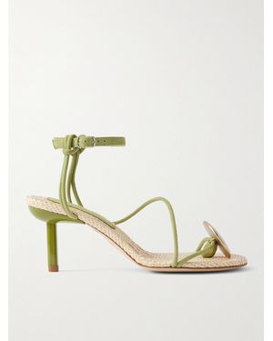 Christopher Esber Doma Embellished Suede Sandals - Metallic