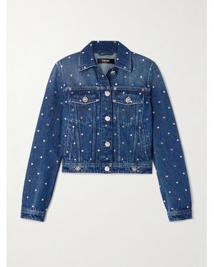 Versace Studded Denim Jacket - Blue