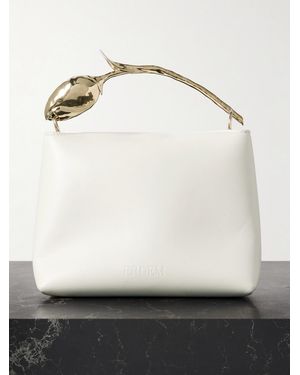 Erdem Bloom Mini Leather Clutch - Grey