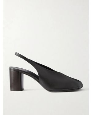 Lemaire Glove 80 Leather Slingback Court Shoes - Brown