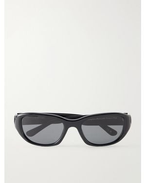 LIE STUDIO Matteo D-Frame Acetate Sunglasses - Grey