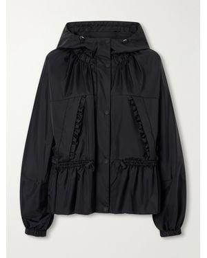 Moncler Imaginaire Ruffled Shell Jacket - Black