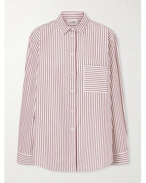 Lido Striped Cotton-Poplin Shirt - Pink