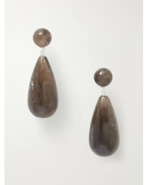 LIE STUDIO The Lola And Quartz Earrings - Natural