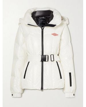 CORDOVA The Monterosa Hooded Belted Quilted Down Ski Jacket - Black