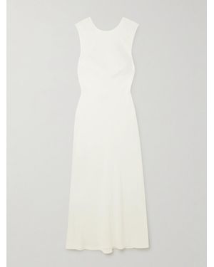 St. Agni Open-Back Tencel Lyocell And Lenzing Ecovero-Blend Twill Maxi Dress - White
