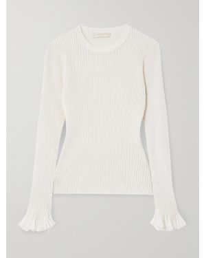 Ulla Johnson Aster Ribbed-Knit Jumper - White