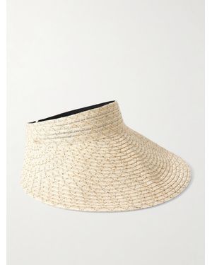 Eugenia Kim Trixie Metallic Hemp-Blend Visor - Natural