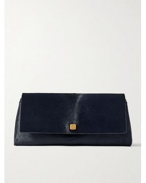 KHAITE Audrey Calf Hair Clutch - Blue