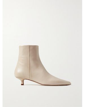 Aeyde Sofie Ankle Boots Aus Leder - Natur