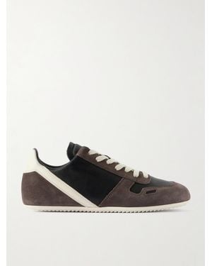 Rick Owens Sneakers Minimal Aus Leder Und Veloursleder - Braun