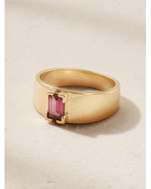 Melissa Joy Manning Ring Aus Recyceltem 14 Karat Mit Rhodolith - Natur