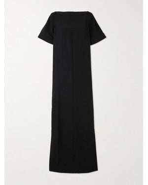 16Arlington Clelia Open-Back Crepe Gown - Black