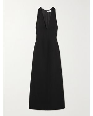 Gabriela Hearst Wool-Crepe Midi Dress - Black