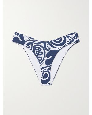 Mara Hoffman Net Sustain Cece Printed Recycled Bikini Briefs - Blau