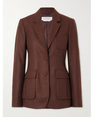 Gabriela Hearst Louisa Wool And Cashmere-Blend Blazer - Brown