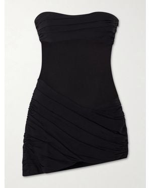 Christopher Esber Christo Ribbed-Jersey Mini Dress - Black
