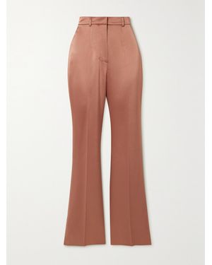 Nanushka Leena Satin Straight-Leg Trousers - Multicolour