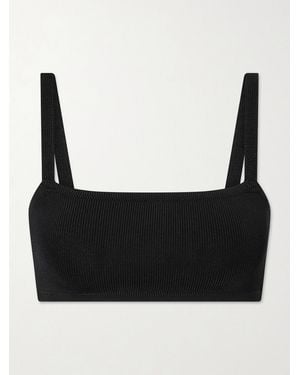 Calle Del Mar Stretch-Knit Bralette - Black