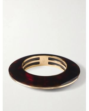 Jacques Marie Mage Loulou De La Falaise Rhoda-Plated Acetate Bangle - Multicolour