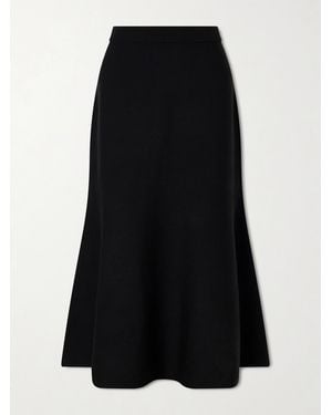 Jonathan Simkhai Atwood Wool Midi Skirt - Black