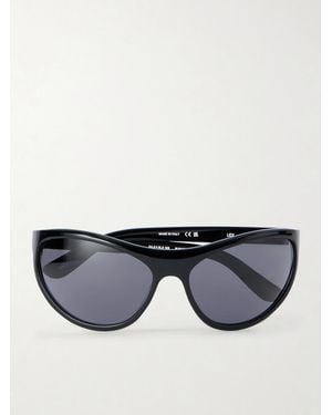 THISTLES The Lex D-Frame Acetate Sunglasses - Black