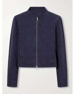Still Here Car Cotton-Canvas Jacket - Blue