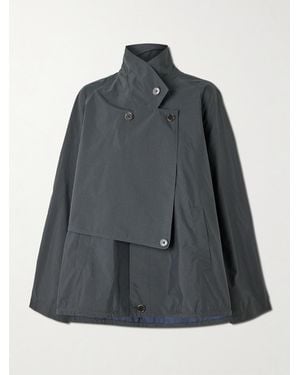 Tibi Charles Checked Cotton-Blend Jacket - Grey