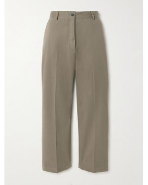 James Purdey & Sons Cotton-Blend Twill Straight-Leg Pants - Natural