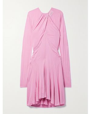Isabel Marant Rosema Draped Stretch-Jersey Mini Dress - Pink