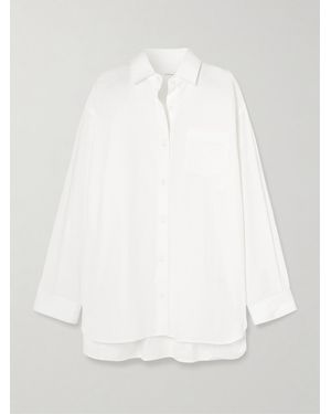 Agolde Maria Mcmanus Oversized Organic Cotton-Poplin Shirt - White
