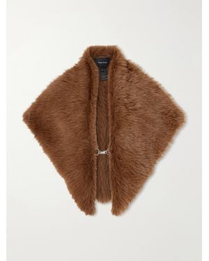 Simone Rocha Plush Scarf - Brown