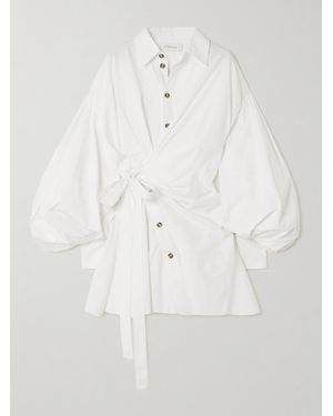 Zimmermann Rebellion Poplin Mini Dress - White