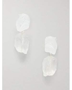 Completedworks Crystal Drop Earrings - White