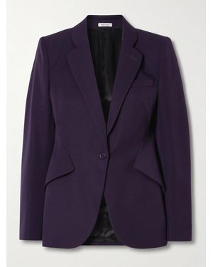 McQueen Blazer Aus Wolle - Blau