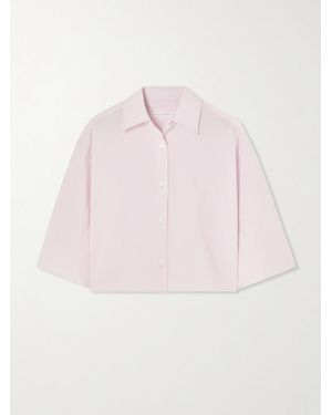 Maria McManus Cropped Organic Cotton-Poplin Shirt - Pink