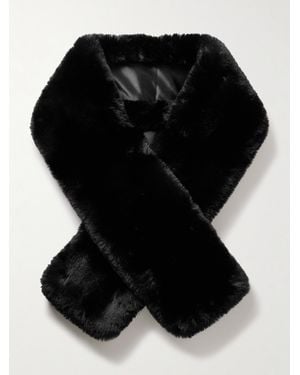 Acne Studios Schal Aus Faux Fur - Schwarz