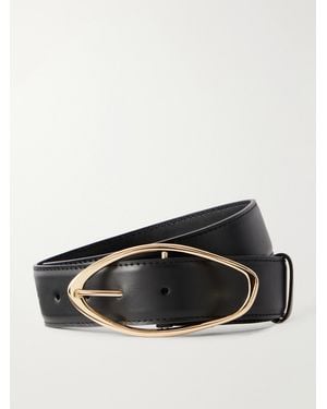 Amanu The Skinny Grumeti Leather Belt - Black