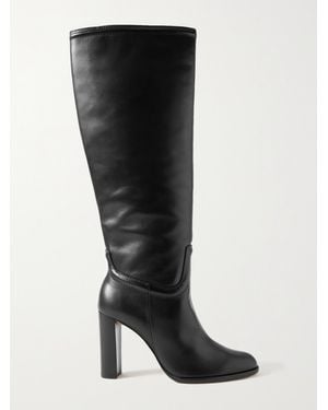 Alexandre Birman Lauren Kniehohe Stiefel Aus Leder - Schwarz