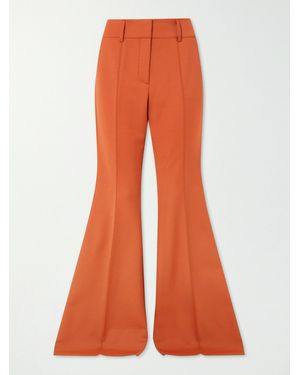 Gabriela Hearst Rhein Wool-Blend Flared Trousers - Orange
