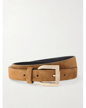 Tom Ford Suede Belt - Natural